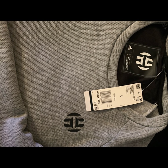 Adidas James Harden crew sweatShirt size L - Picture 3 of 5